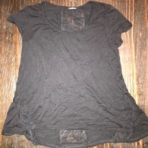 Dressy shirt with lace detail